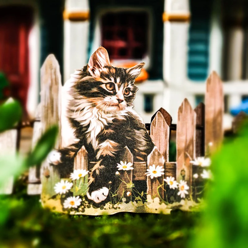 Countryside Fence Series 3D Hard Card Stickers - Image 5