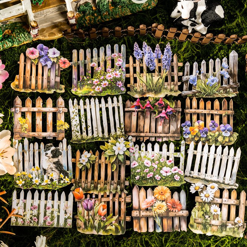 Countryside Fence Series 3D Hard Card Stickers - Image 7