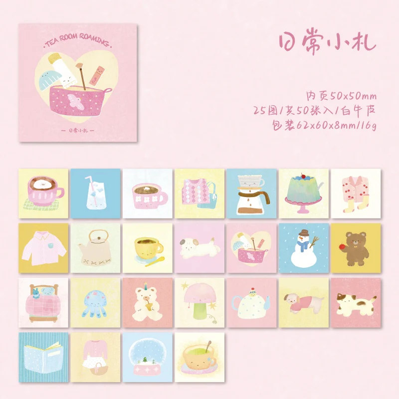 Cute Cartoon Life Planner Sticky Notes 50PCS - Image 14