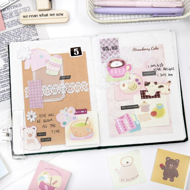 Cute Cartoon Life Planner Sticky Notes 50PCS - Image 9