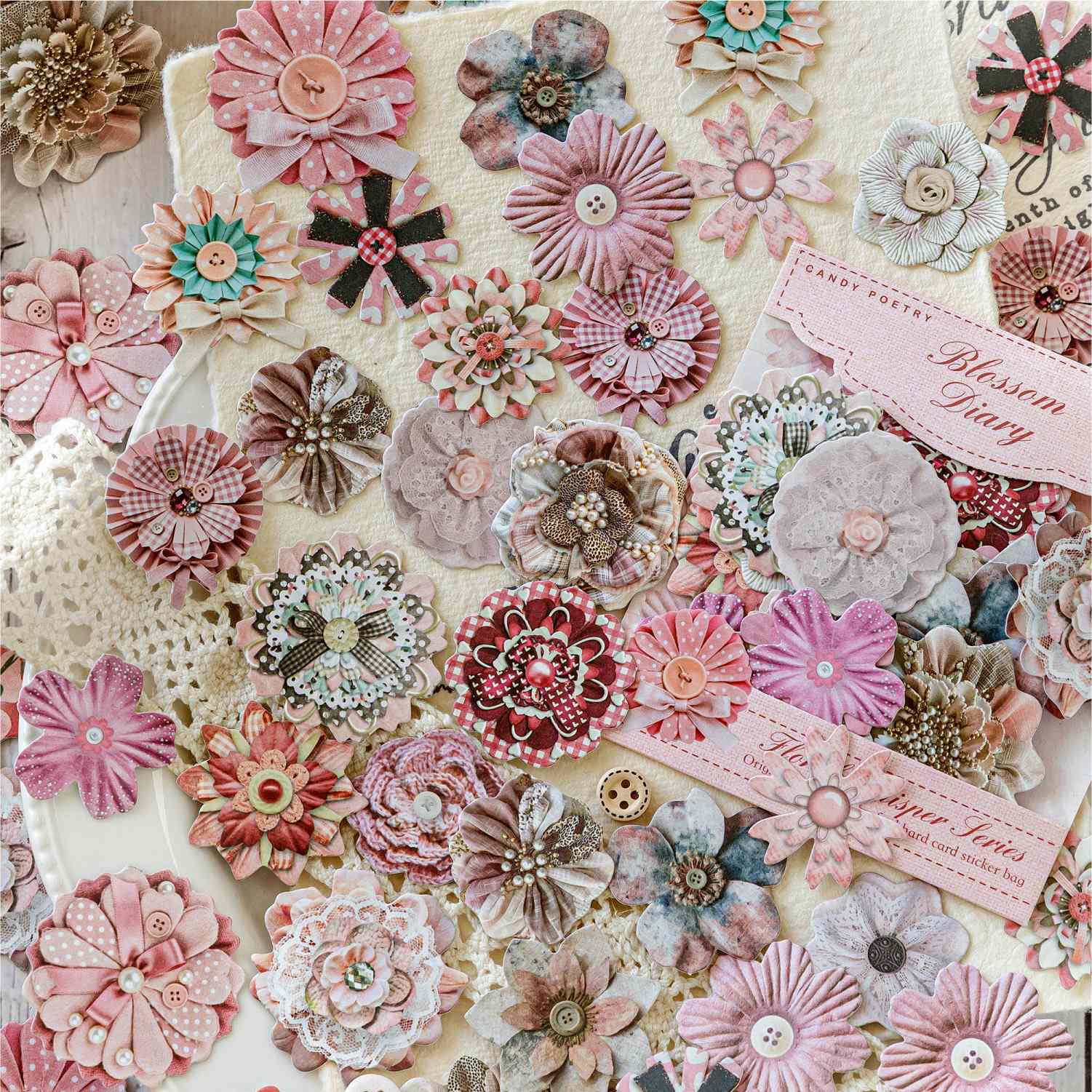Cutting Language Flower Series Sticker Pack 50Pcs - Image 7