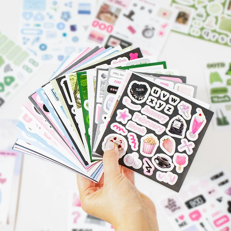 Daily Notes Square Sticker Book - Image 14
