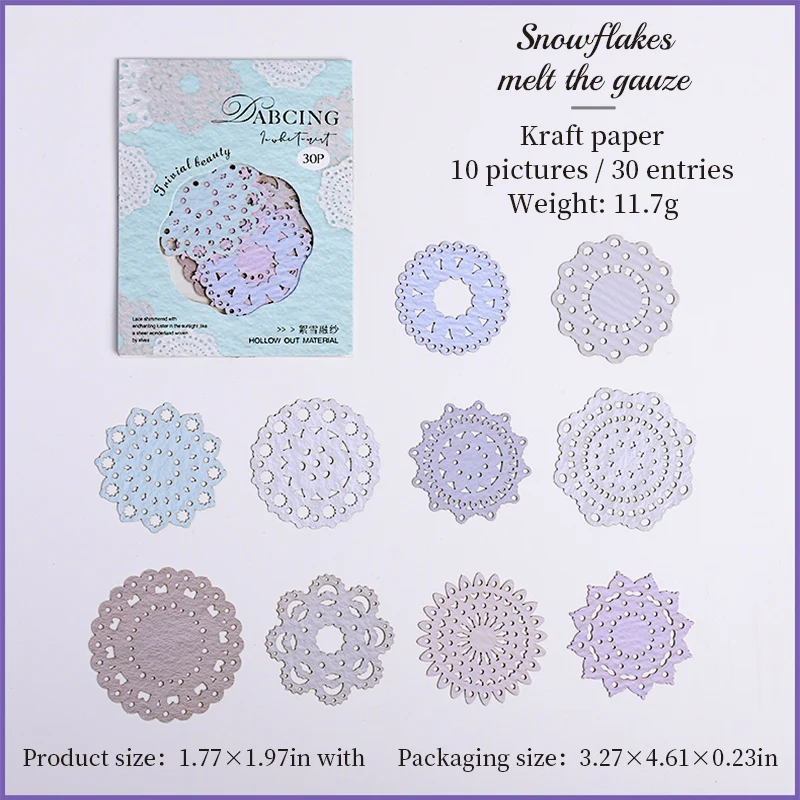 White mist dances cut Cardstock Ephemera - Image 9