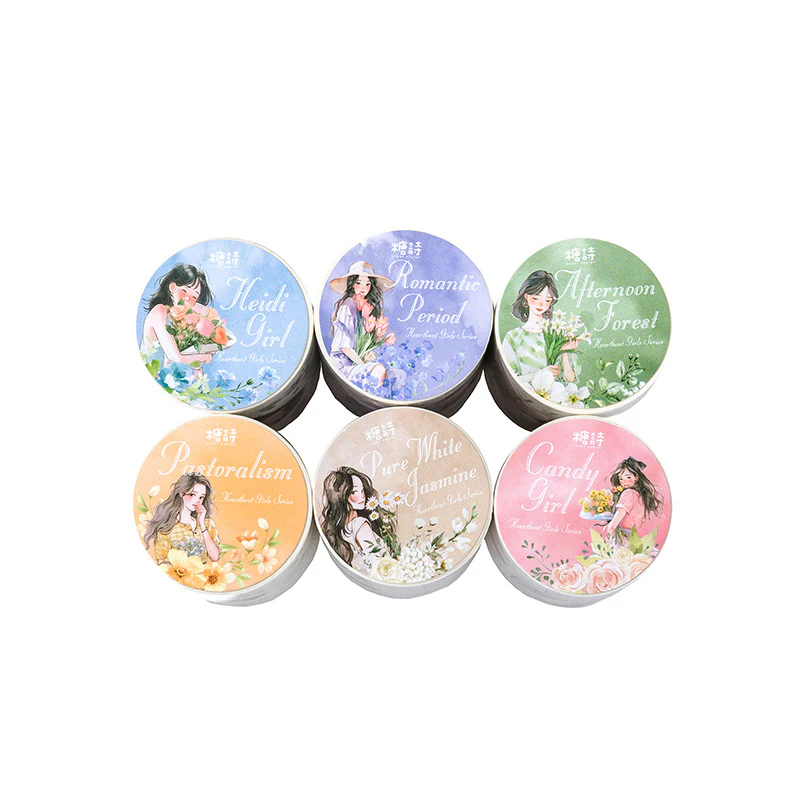 Light Vintage Figure Flower Tape-TAHARA - Image 4