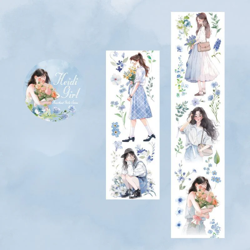 Light Vintage Figure Flower Tape-TAHARA - Image 6