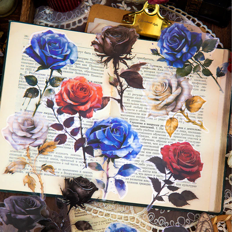 Delusional Rose Sticker 10pcs - Image 8