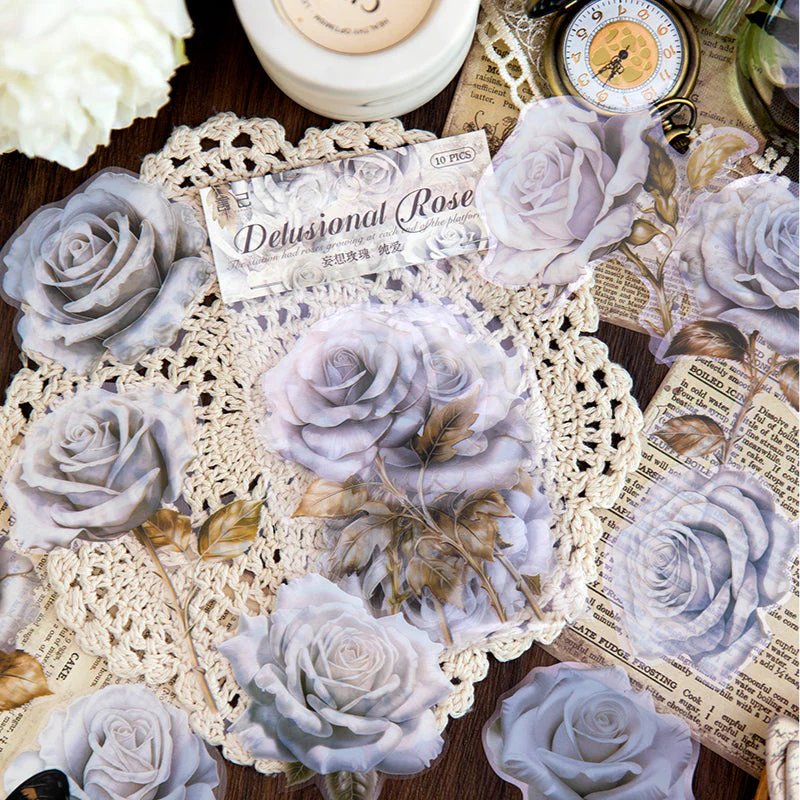Delusional Rose Sticker 10pcs - Image 9