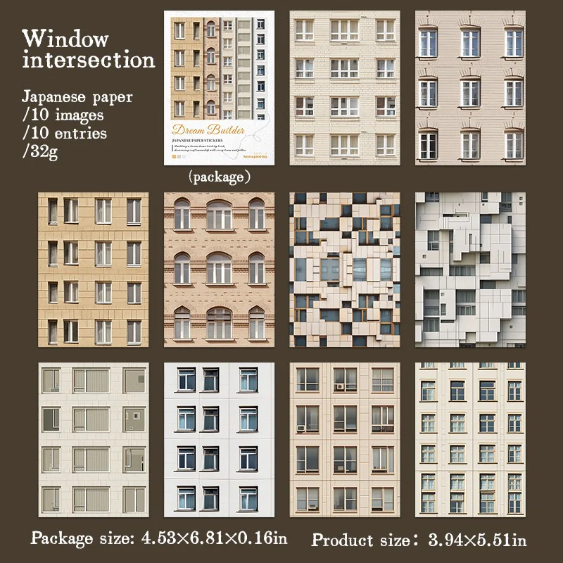 Dream Builder Series Large Size Vintage Stickers - Image 12