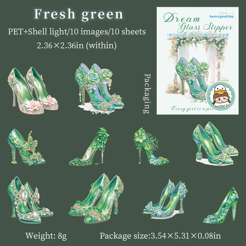 Dream Crystal Shoes Series Girl's Items Sticker Pack - Image 9