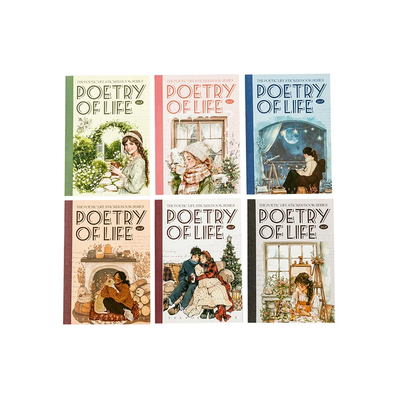 Poetic Life  Series Sticker Book 20pcs - Image 4