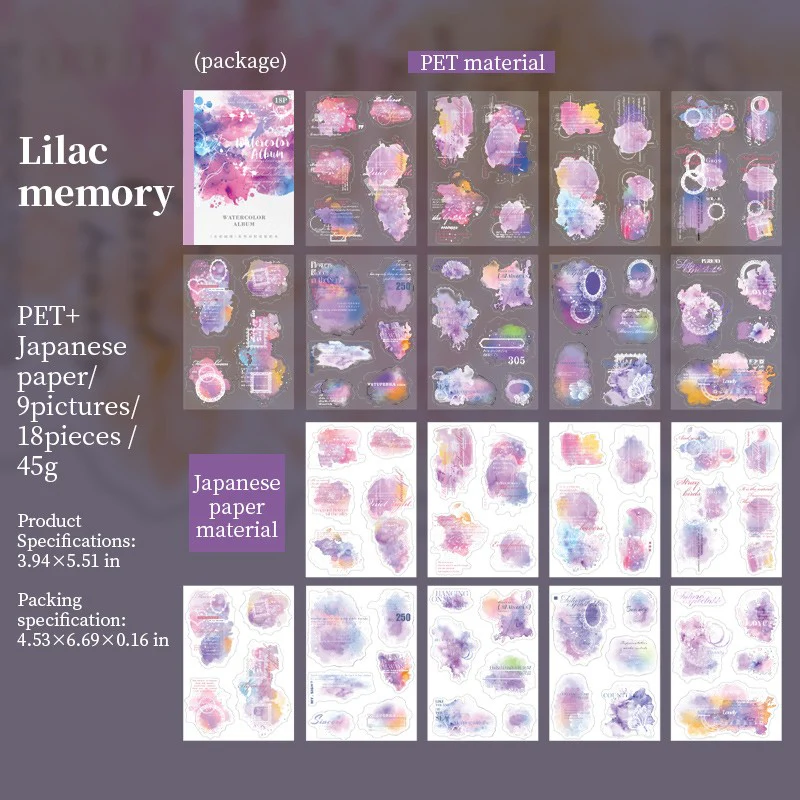 Watercolor Album Sticker Book - Image 9