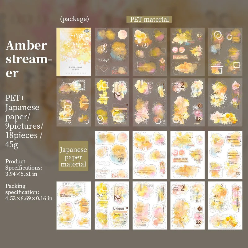 Watercolor Album Sticker Book - Image 11