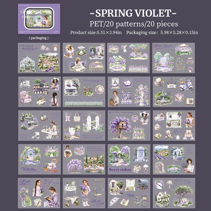 Landscaping Sticker Book 20Pcs New - Image 32