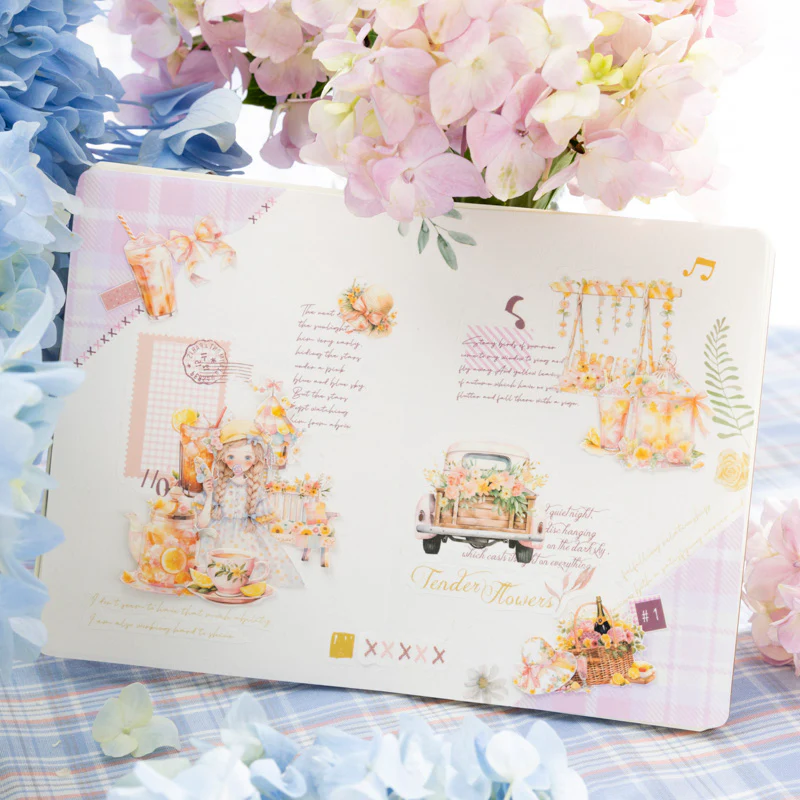 Early Summer Sweetheart Girl Sticker Book-TAHATA - Image 5
