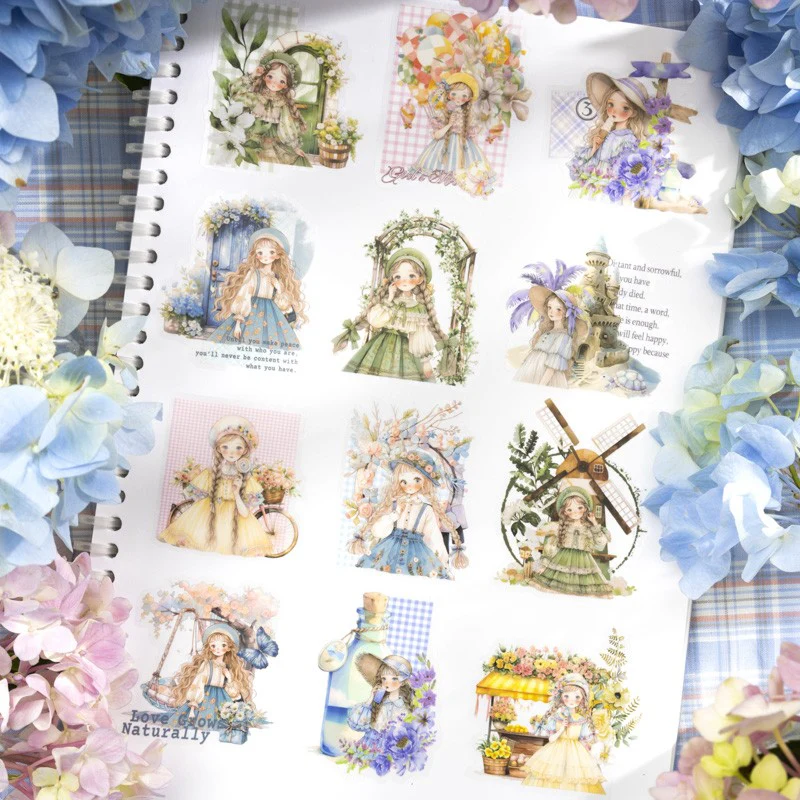 Early Summer Sweetheart Girl Sticker Book-TAHATA - Image 7