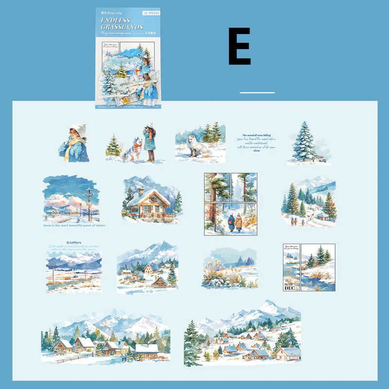 Endless Grasslands Sticker 15pcs - Image 14
