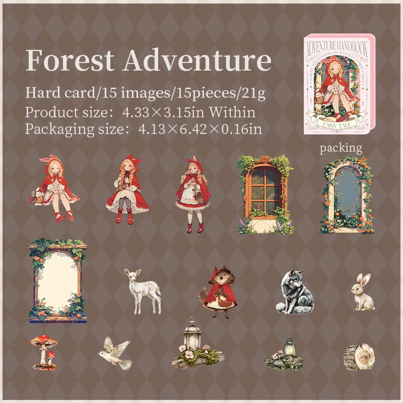 Fairy Tale Adventure Handbook Series Cardstock Stickers - Image 27