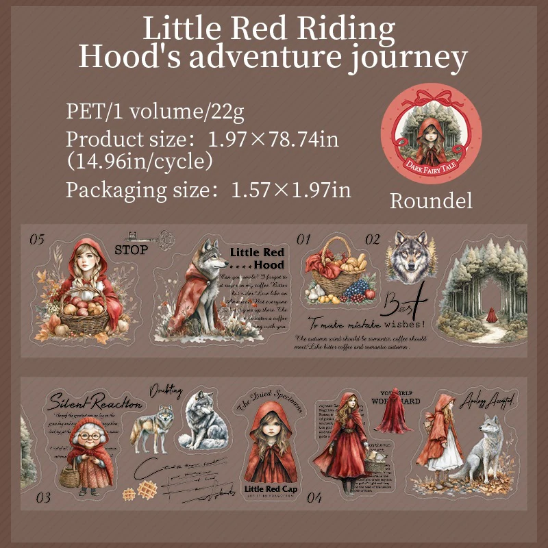 Fairy Tale Adventure Handbook Series Cardstock Stickers - Image 31