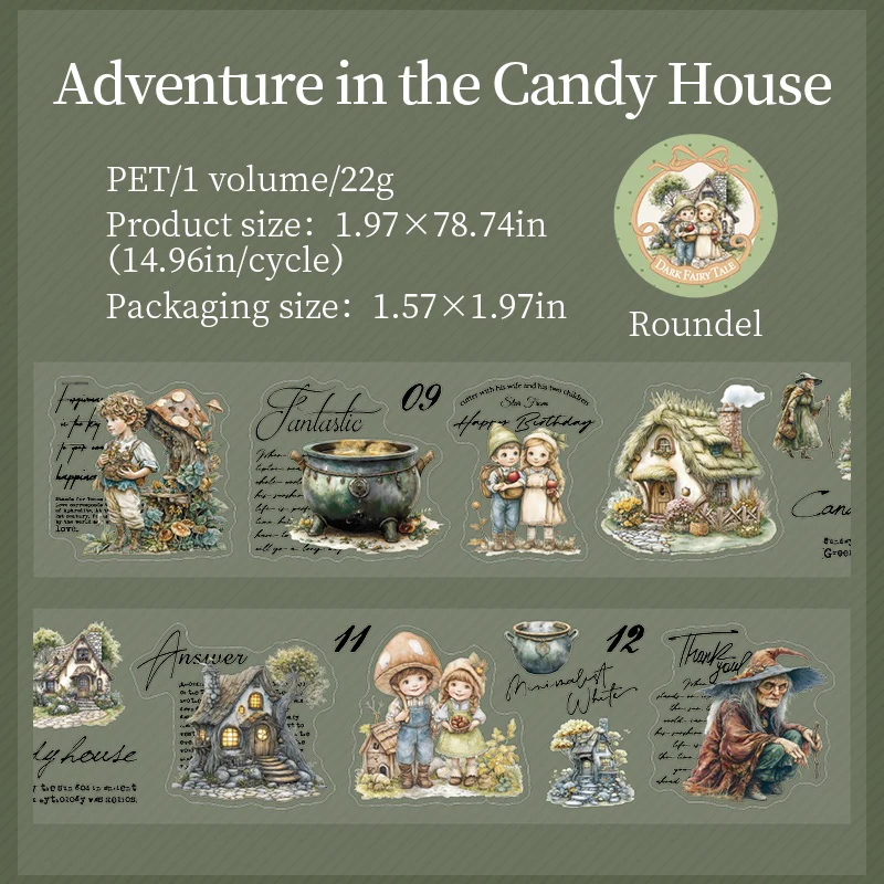 Fairy Tale Adventure Handbook Series Cardstock Stickers - Image 34