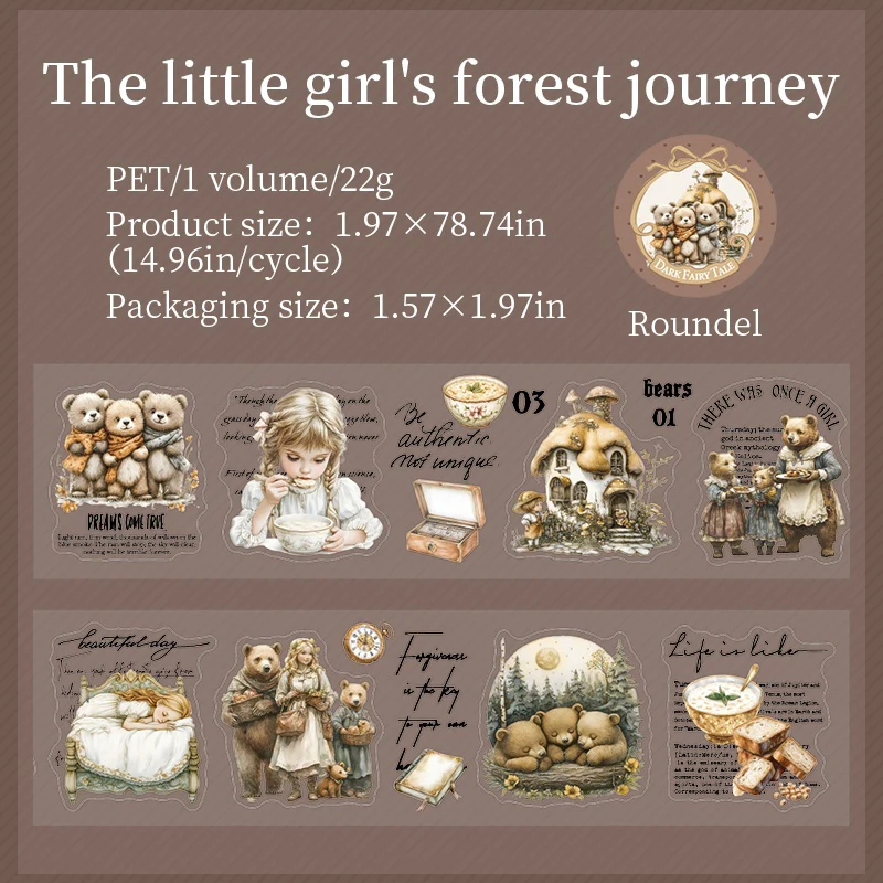Fairy Tale Adventure Handbook Series Cardstock Stickers - Image 35