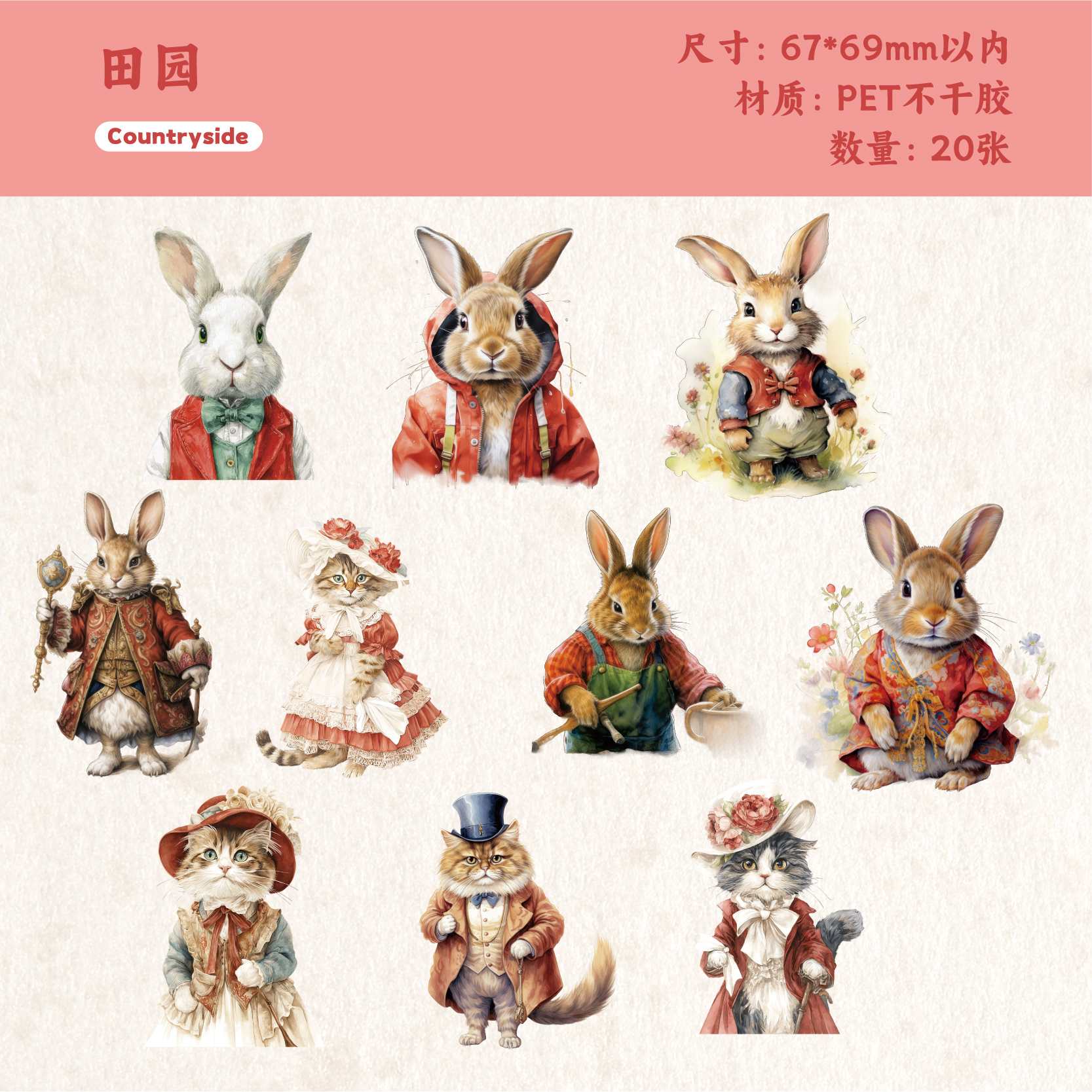Fairy Tale Sticker 20pcs - Image 9