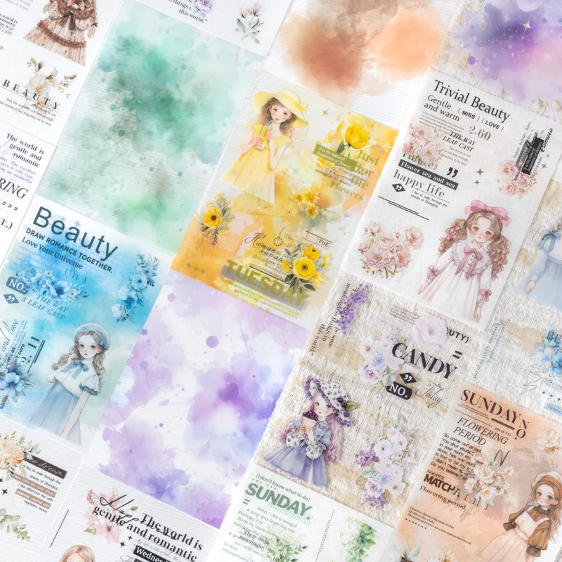Floral Ink Language Series Sticker Book - Image 3