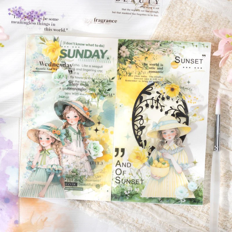 Floral Ink Language Series Sticker Book - Image 4