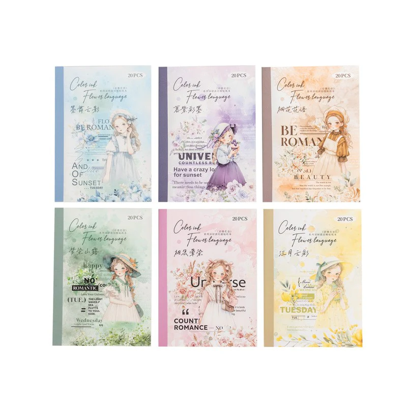 Floral Ink Language Series Sticker Book - Image 5