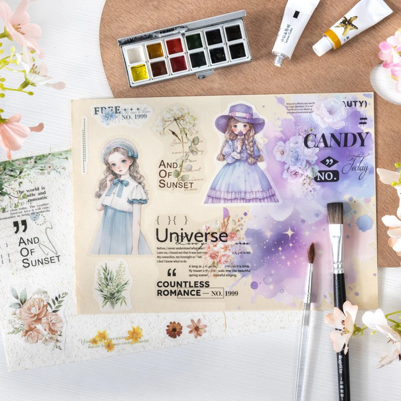 Floral Ink Language Series Sticker Book - Image 8
