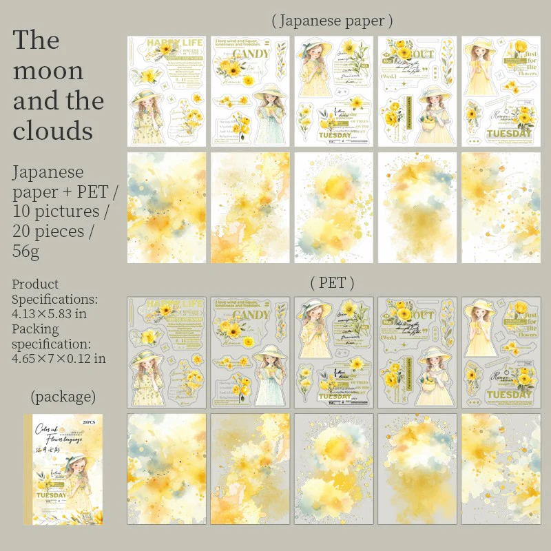 Floral Ink Language Series Sticker Book - Image 9