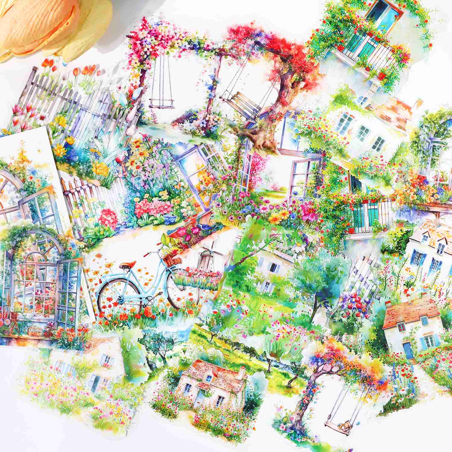 Floral Overture Windmill &amp; Flower Sea Sticker Pack - Image 6