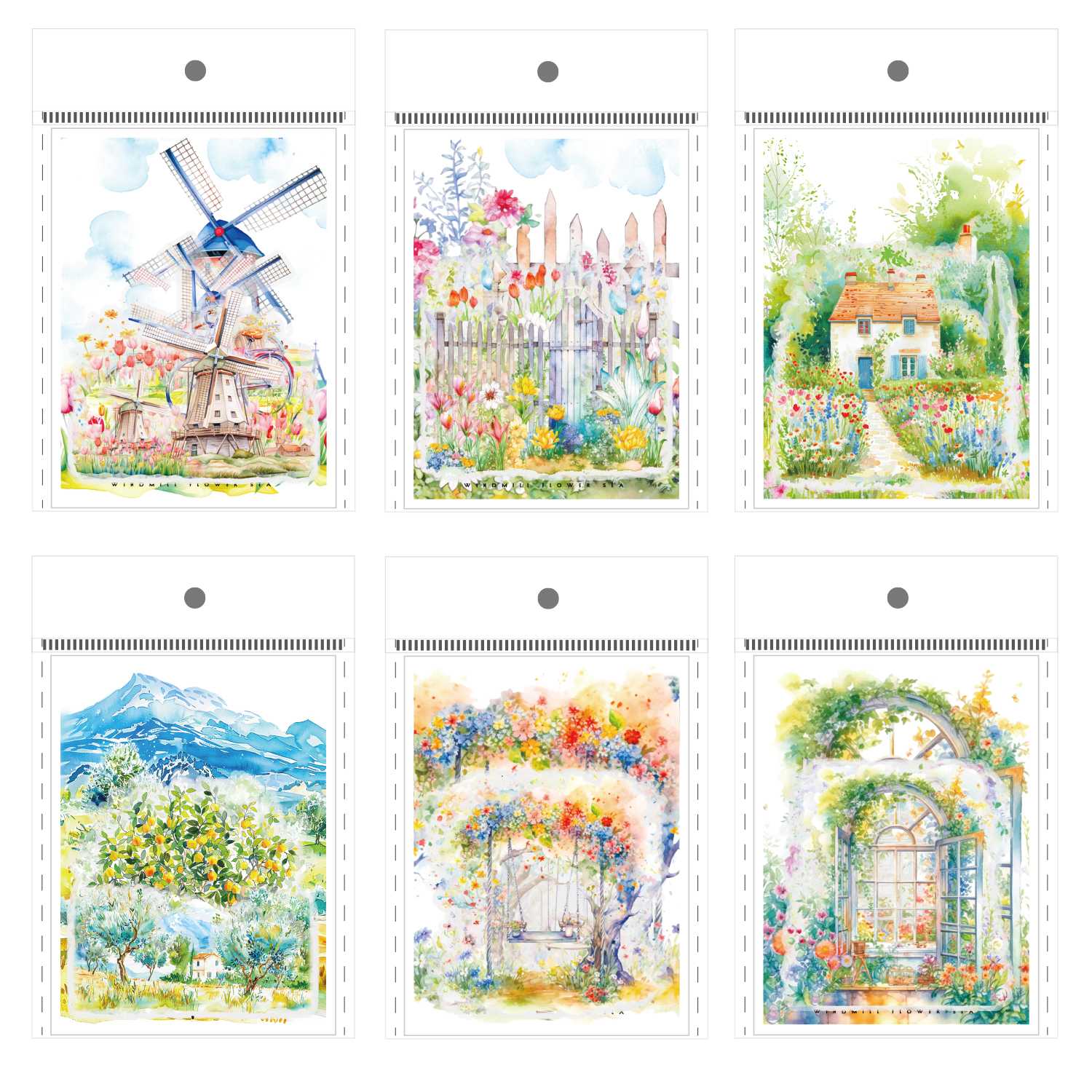 Floral Overture Windmill &amp; Flower Sea Sticker Pack - Image 7