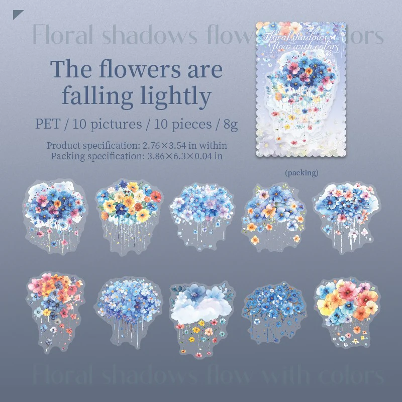 Floral Shadow & Tassel Series - PET Sticker Pack - Image 13