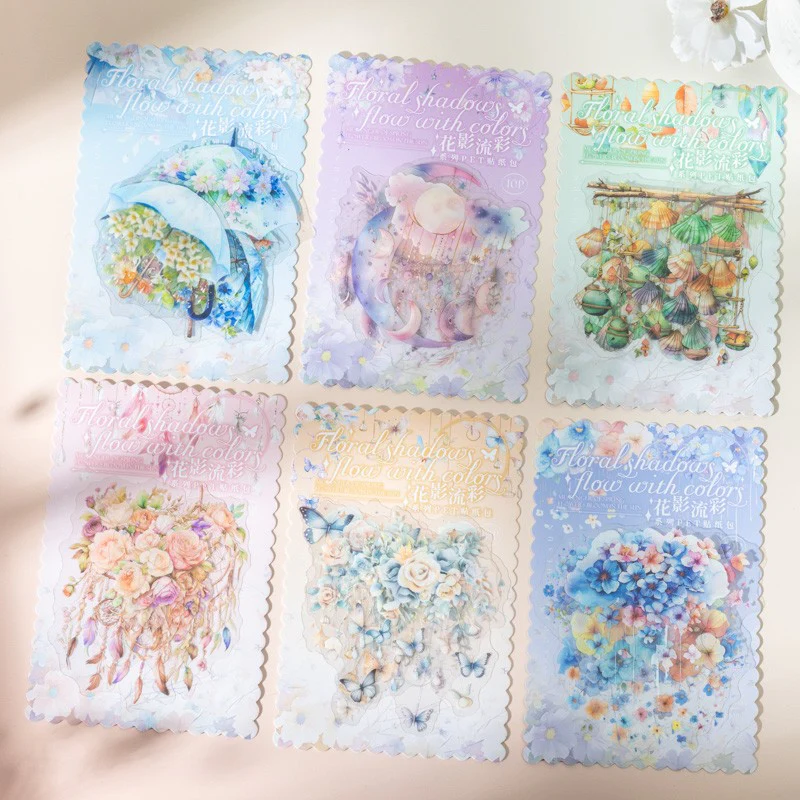 Floral Shadow & Tassel Series - PET Sticker Pack - Image 7