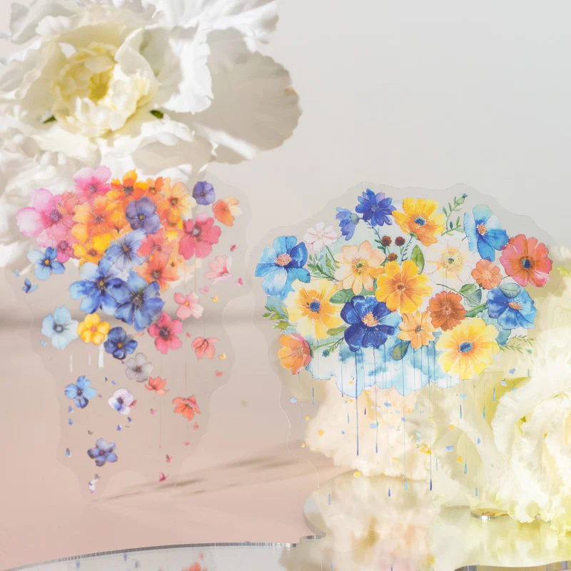 Floral Shadow & Tassel Series - PET Sticker Pack - Image 8