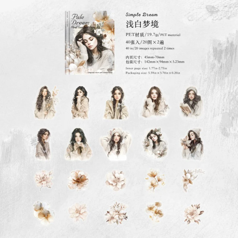 Flower Encounter Series Sticker Pack 40Pcs - Image 10