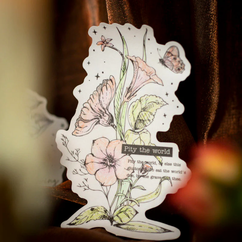 [Tomato Jam Girl]Flower Of Night Sticker Gift Box-TAHARA - Image 4