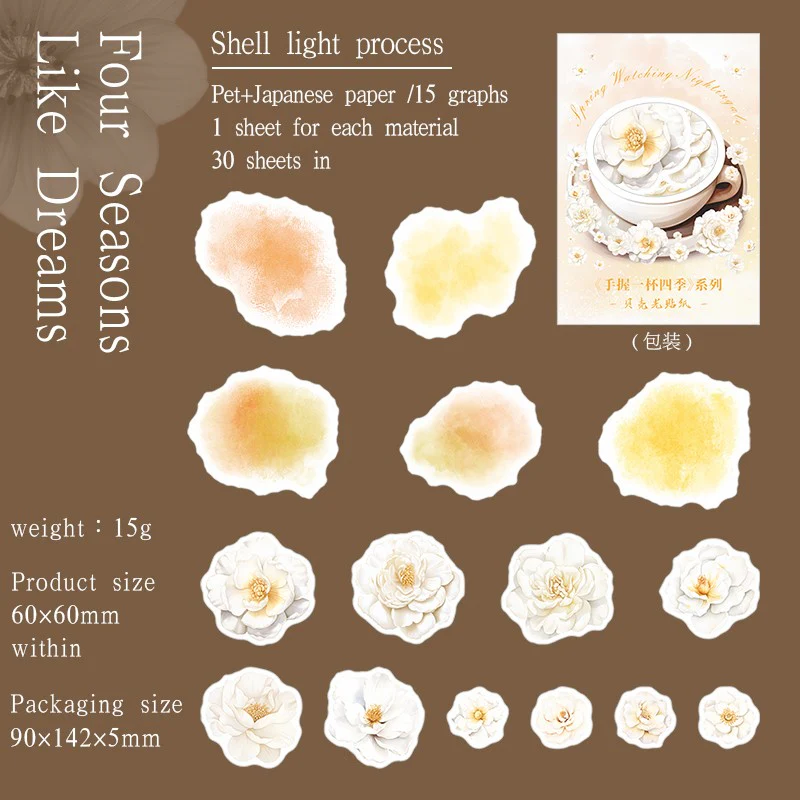 Four Seasons in a Cup Stickers-TAHARA - Image 9