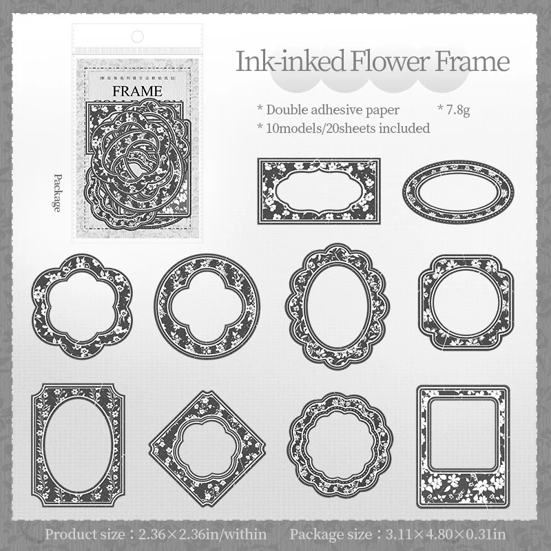 Frame Collection Sticker Pack 20PCS - Image 11