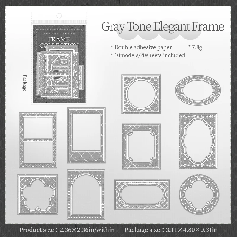 Frame Collection Sticker Pack 20PCS - Image 13