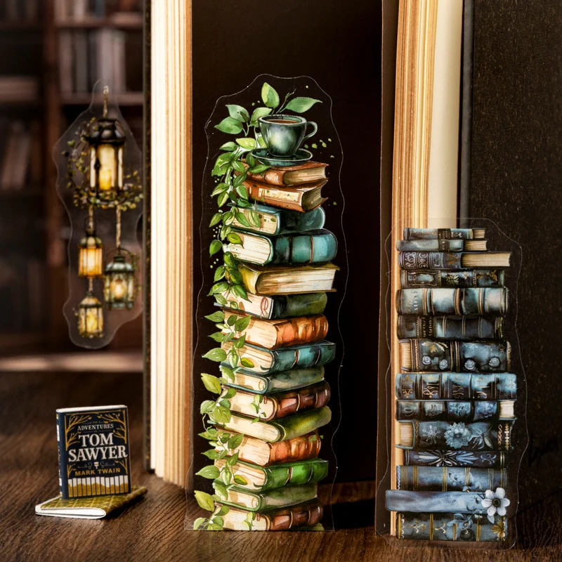 Full Garden of Books Scene Sticker Strip Pack - Image 7