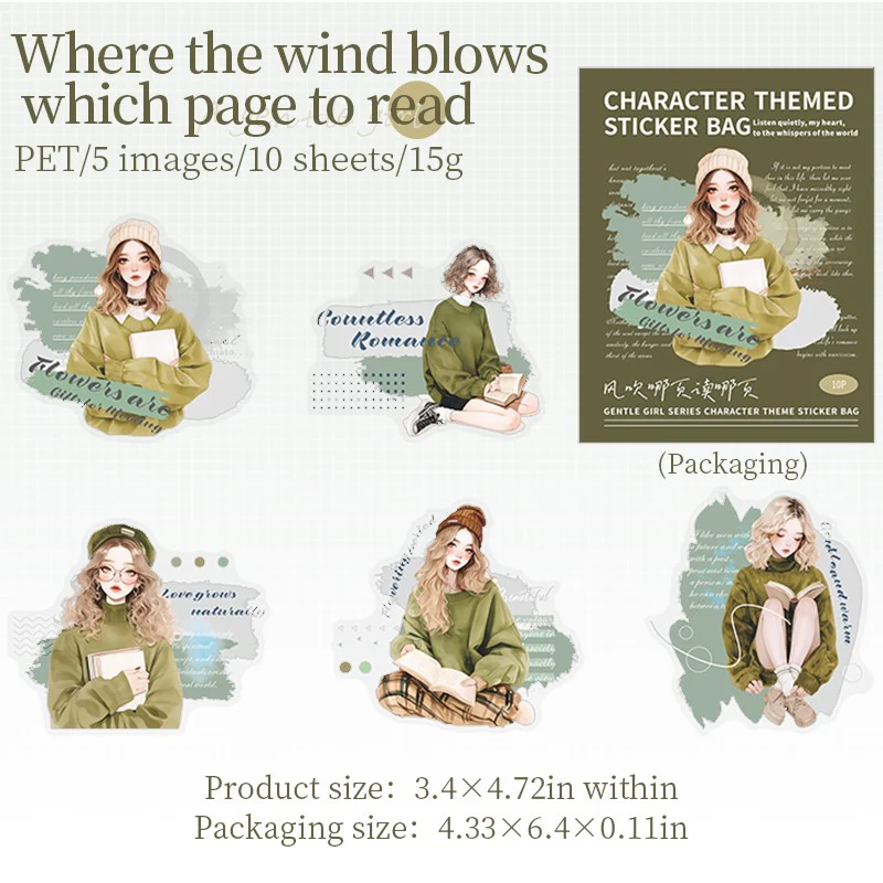 Gentle Girl Sticker Pack-TAHARA - Image 6
