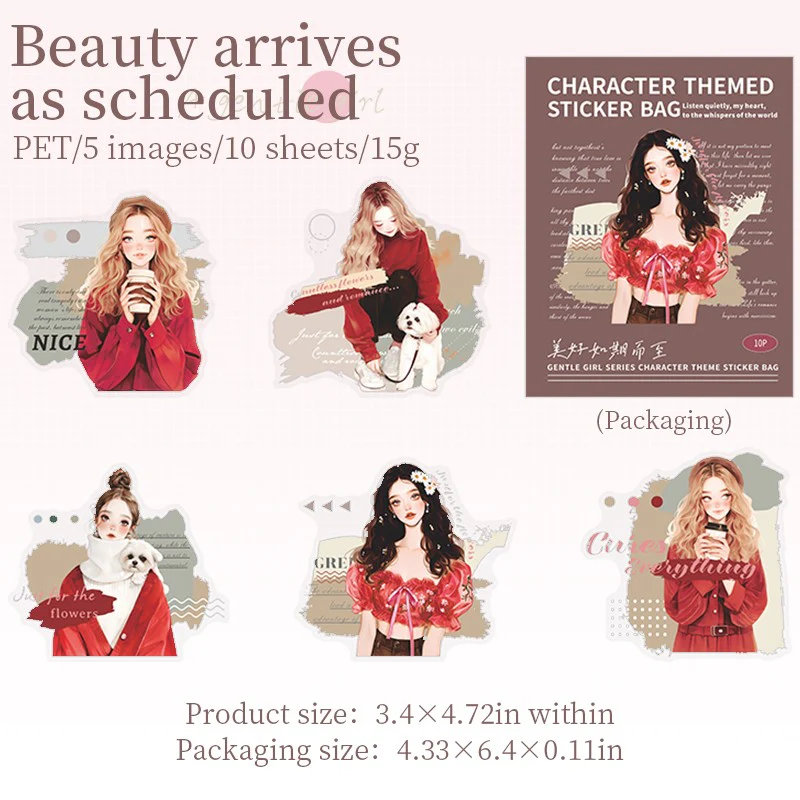 Gentle Girl Sticker Pack-TAHARA - Image 7