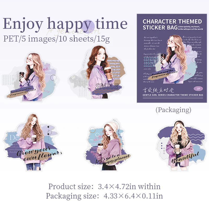 Gentle Girl Sticker Pack-TAHARA - Image 9