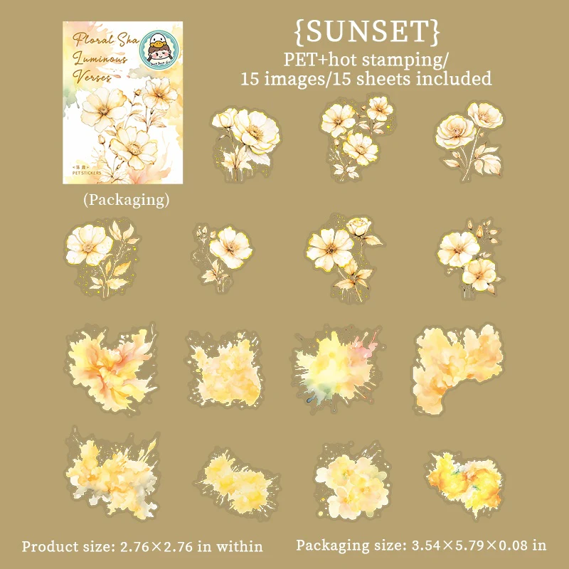 Gilded Flower Pet Sticker Tape-TAHARA - Image 27