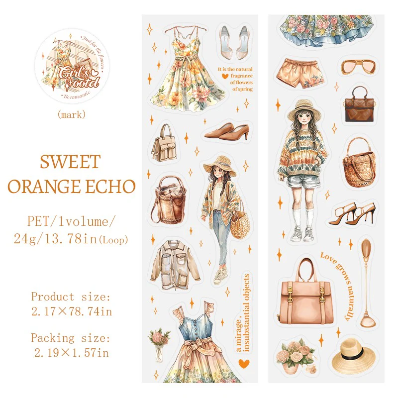 Girlish OOTD Series Outfit Theme PET Tapes - Image 12