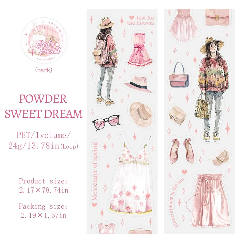 Girlish OOTD Series Outfit Theme PET Tapes - Image 13