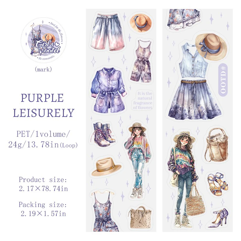 Girlish OOTD Series Outfit Theme PET Tapes - Image 14