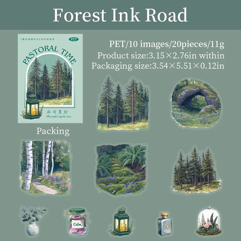 Graceful Countryside Moments Series Dual-Size Garden Sticker Pack - Image 10