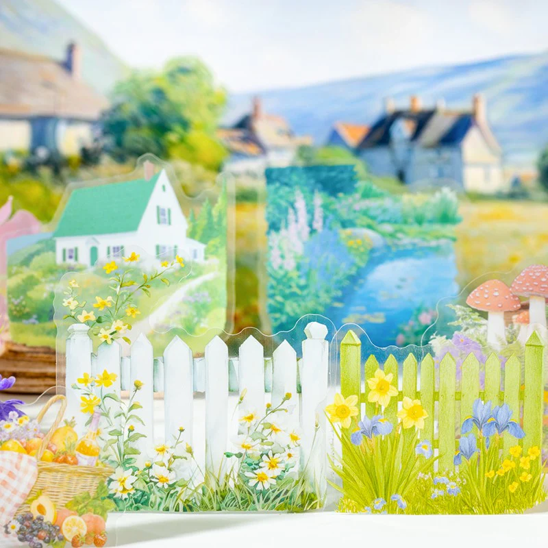 Graceful Countryside Moments Series Dual-Size Garden Sticker Pack - Image 6